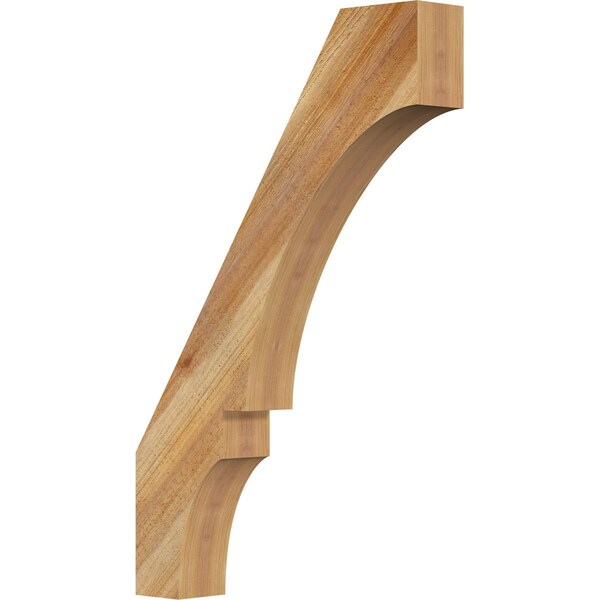 Ekena Millwork 4"W x 22"D x 34"H Balboa Rough Sawn Knee Brace, Western Red Cedar BRC04X22X34BOA00RWR - main